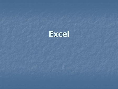 Excel.