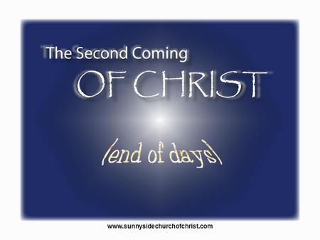 There are many doctrines associated with the second coming of Christ either directly or indirectly. With the second coming of Christ we may think of the.
