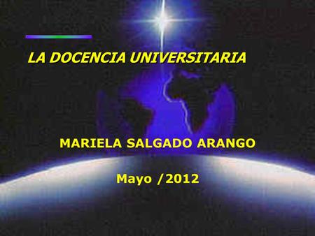 MARIELA SALGADO ARANGO Mayo /2012