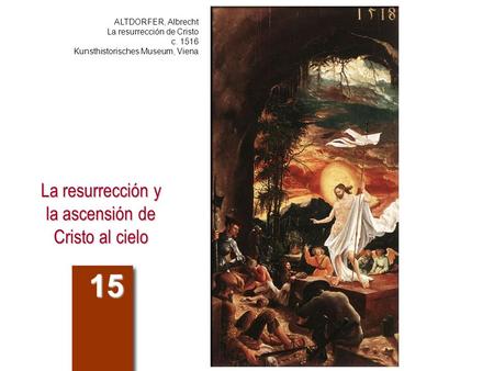 La resurrección y la ascensión de Cristo al cielo