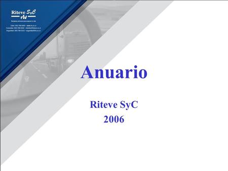 Anuario Riteve SyC 2006.