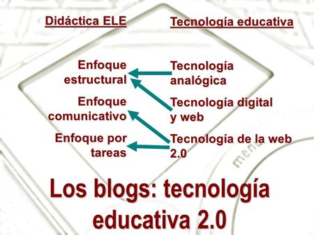 Los blogs: tecnología educativa 2.0