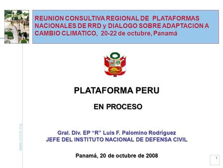 PLATAFORMA PERU EN PROCESO