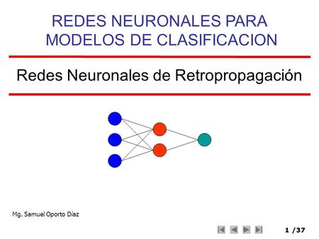 Redes Neuronales de Retropropagación