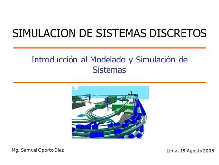 Introducción al Modelado y Simulación de Sistemas