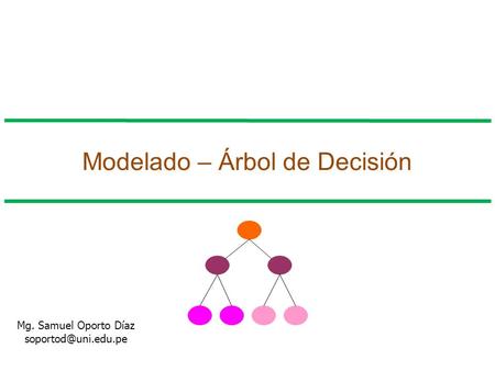 Modelado – Árbol de Decisión