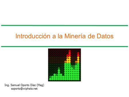 Introducción a la Minería de Datos