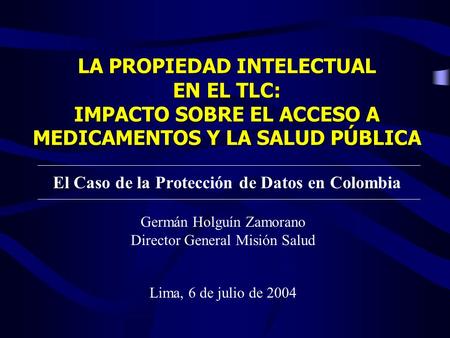 El Caso de la Protección de Datos en Colombia