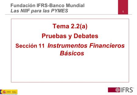 Sección 11 Instrumentos Financieros Básicos