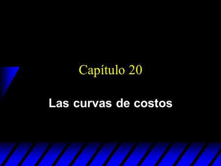 Capítulo 20 Las curvas de costos.