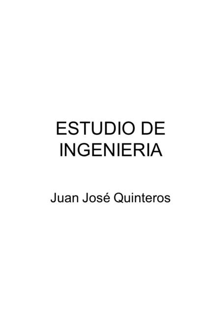 ESTUDIO DE INGENIERIA Juan José Quinteros.