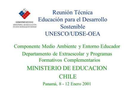 MINISTERIO DE EDUCACION CHILE