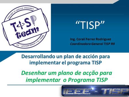 Desarrollando un plan de acción para implementar el programa TISP