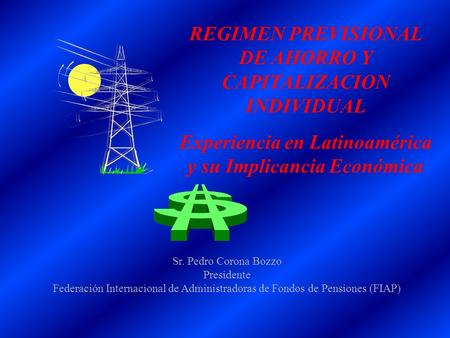 REGIMEN PREVISIONAL DE AHORRO Y CAPITALIZACION INDIVIDUAL