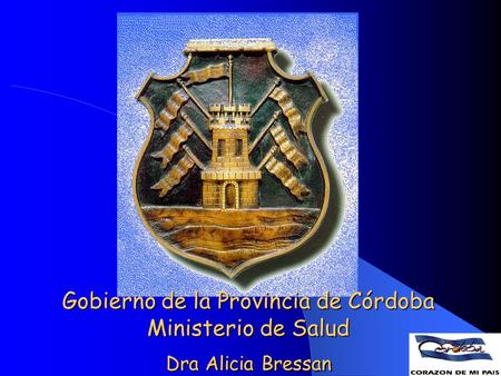 MINISTERIO DE SALUD DE LA PROVINCIA DE CÓRDOBA