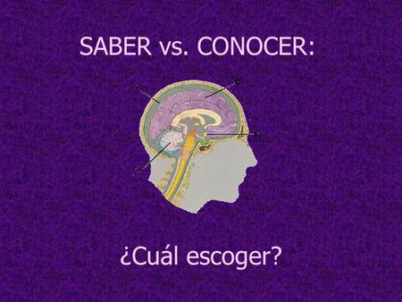 SABER vs. CONOCER: ¿Cuál escoger?.