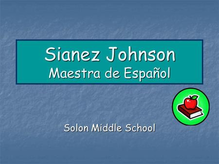 Sianez Johnson Maestra de Español