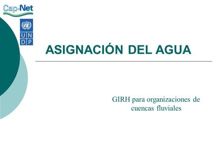 GIRH para organizaciones de cuencas fluviales