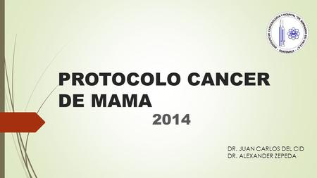 PROTOCOLO CANCER DE MAMA