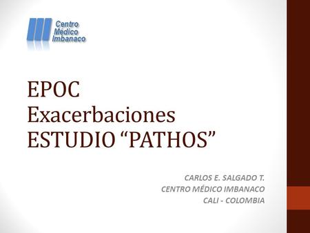 EPOC Exacerbaciones ESTUDIO “PATHOS”