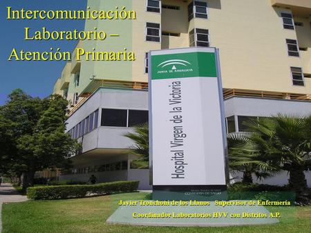 Intercomunicación Laboratorio –Atención Primaria