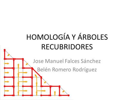 HOMOLOGÍA Y ÁRBOLES RECUBRIDORES Jose Manuel Falces Sánchez Belén Romero Rodríguez.