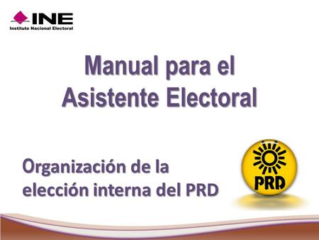 Manual para el Asistente Electoral