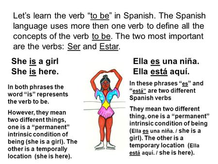 Let’s learn the verb “to be” in Spanish