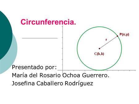 Circunferencia. Presentado por: María del Rosario Ochoa Guerrero.