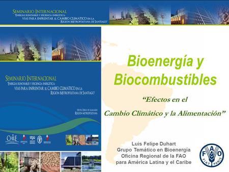 Bioenergía y Biocombustibles
