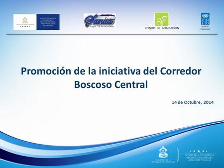 Promoción de la iniciativa del Corredor Boscoso Central 14 de Octubre, 2014.