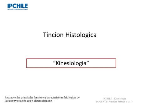 Tincion Histologica “Kinesiologia”