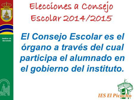 Elecciones a Consejo Escolar 2014/2015