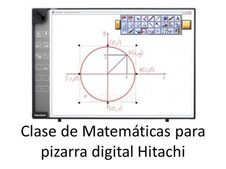 Clase de Matemáticas para pizarra digital Hitachi