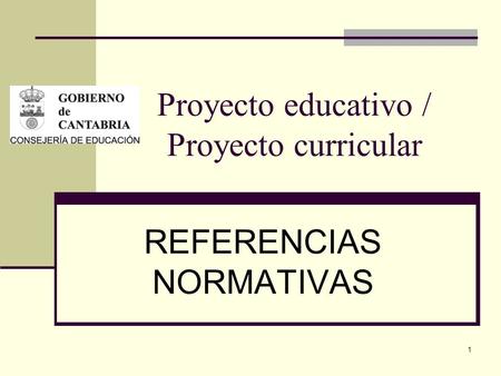 Proyecto educativo / Proyecto curricular