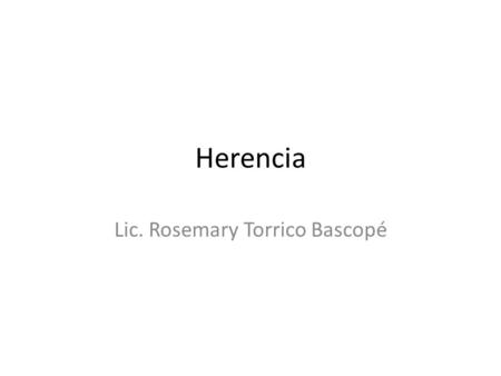 Lic. Rosemary Torrico Bascopé