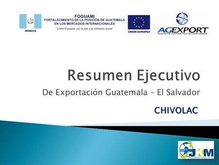 De Exportación Guatemala – El Salvador