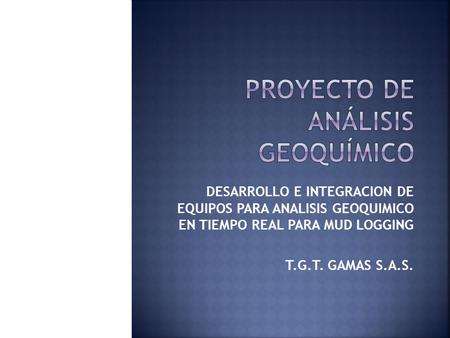 Proyecto de análisis geoquímico