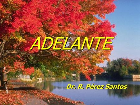 ADELANTE Dr. R. Pérez Santos.