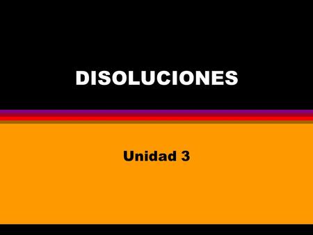 DISOLUCIONES Unidad 3.