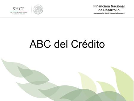 ABC del Crédito.