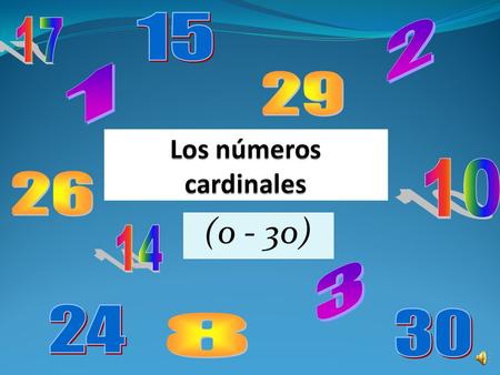 Los números cardinales