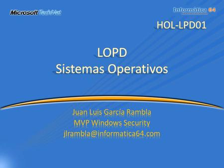 LOPD Sistemas Operativos