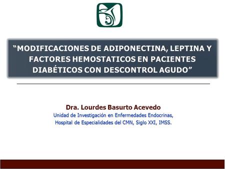 Dra. Lourdes Basurto Acevedo