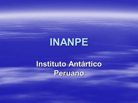 Instituto Antártico Peruano