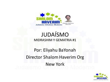 Director Shalom Haverim Org