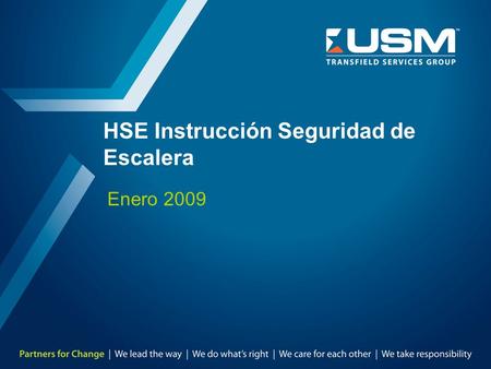 HSE Instrucción Seguridad de Escalera
