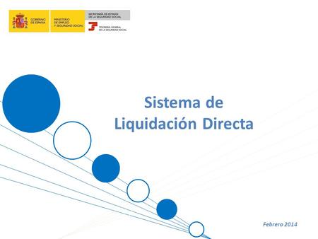 Sistema de Liquidación Directa Febrero 2014. Índice 1.¿Qué es el Sistema de Liquidación Directa? 2.Nuevo Procedimiento 3.Datos e información 4.Versión.