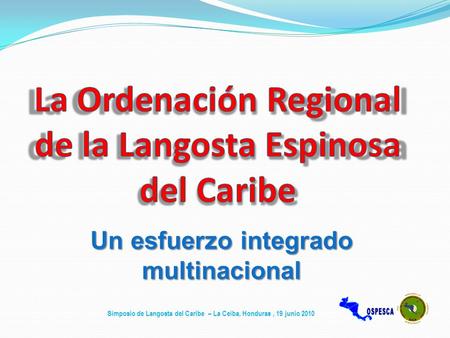 La Ordenación Regional de la Langosta Espinosa del Caribe