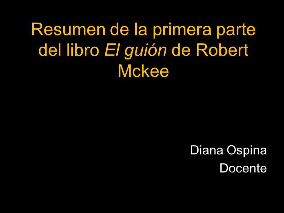 El guion robert mckee pdf descargar gratis